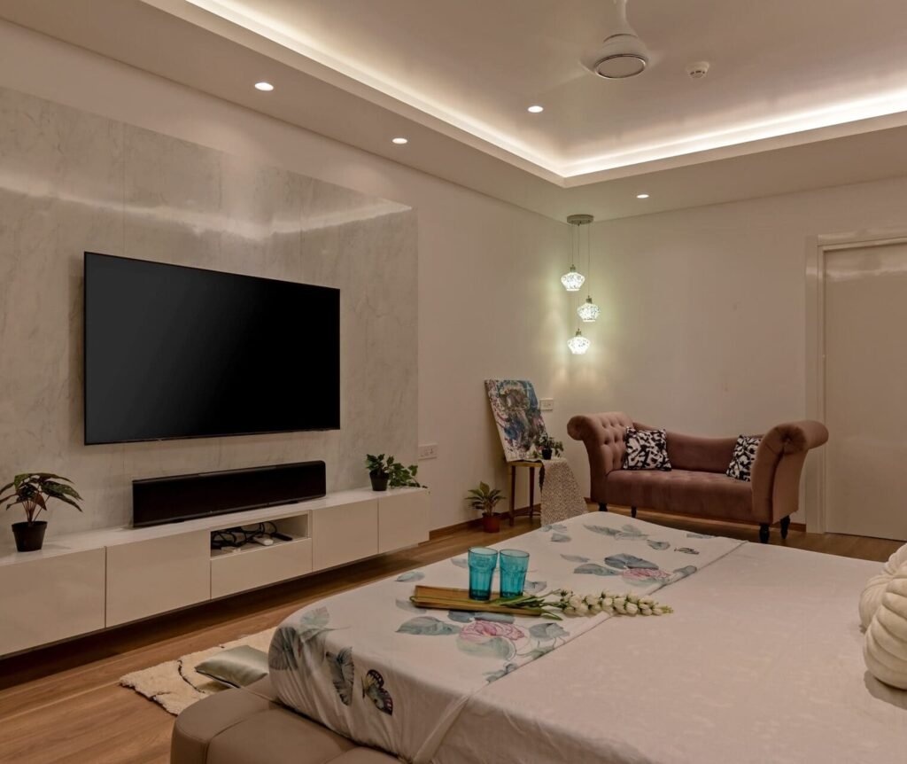 Detailed interior finishes showcasing craftsmanship in 5BHK Panchshil Towers project