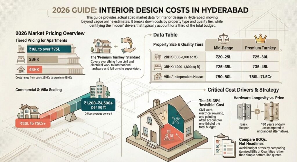 interior design cost in hyderabad