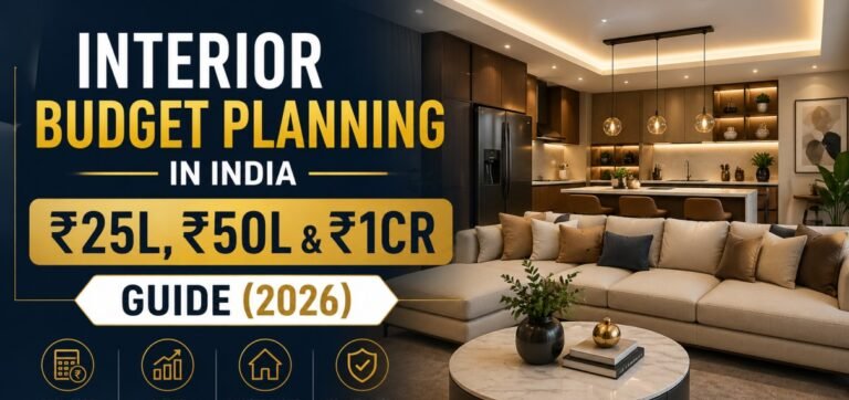 Interior Budget Planning in India The Complete ₹25L, ₹50L & ₹1Cr Guide (2030)