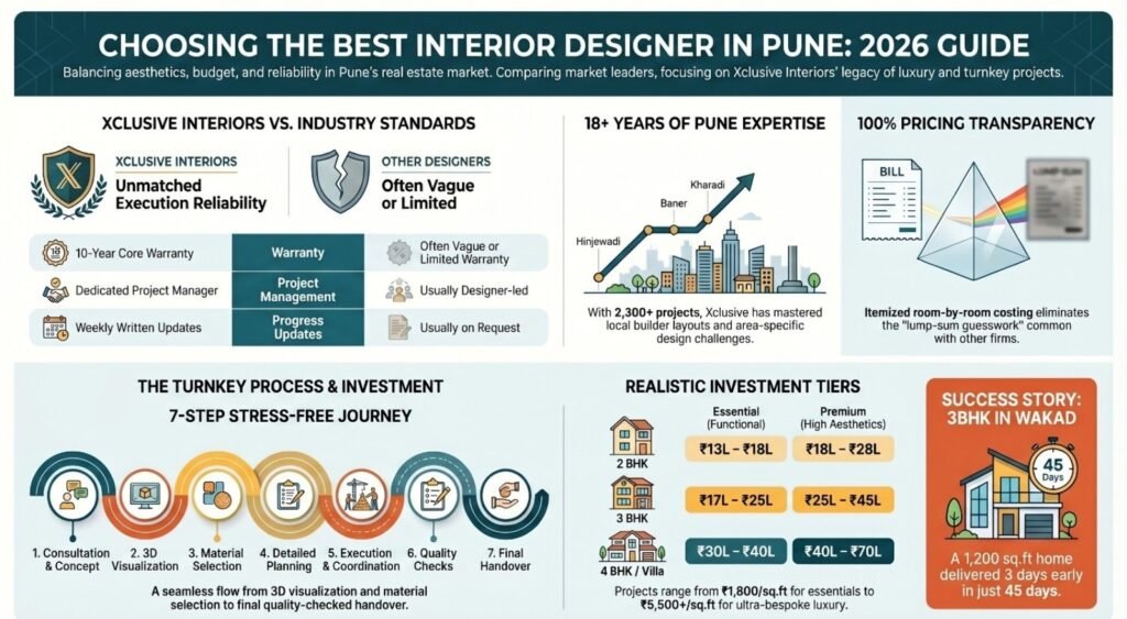 Top 3 interior designers in Pune