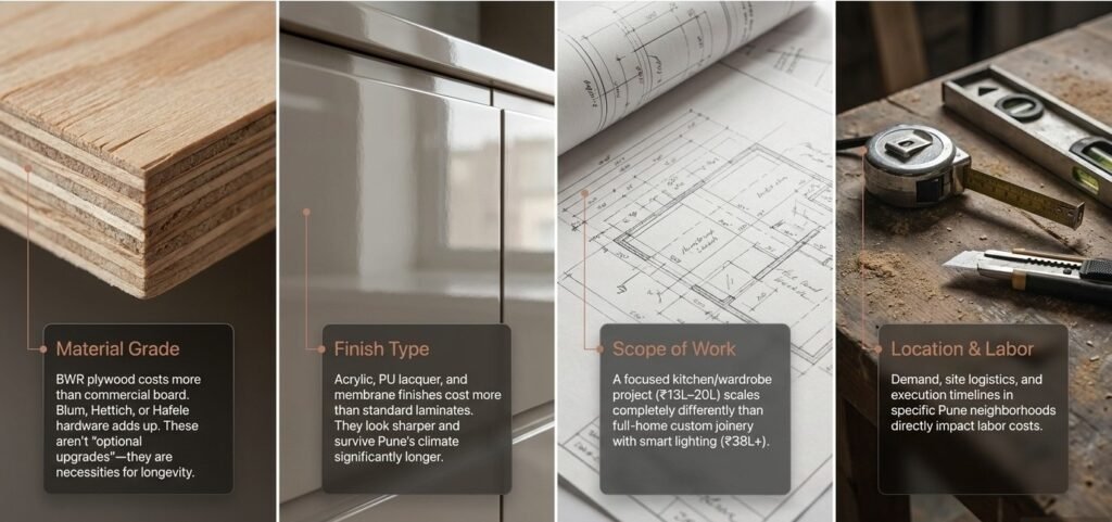 What actually drives your 3 BHK interior design cost in Pune