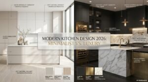 minimalist vs luxury modern kitchen ideas Pune Hyderabad (2)